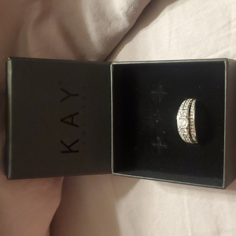 Kay Jewelers lab created white sapphire ring